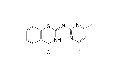 (2E)-2-[(4,6-dimethyl-2-pyrimidinyl)imino]-2,3-dihydro-4H-1,3-benzothiazin-4-one