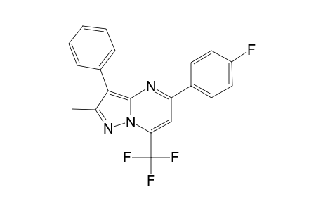Pyrazolo[1,5-a]pyrimidine, 7-trifluoromethyl-5-(4-fluorophenyl)-2-methyl-3-phenyl-