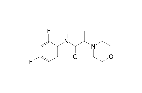 2',4'-difluoro-alpha-methyl-4-morpholineacetanilide