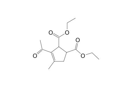 Trans-3-cyclopentene-1,2-dicarboxylic acid, 3-acetyl- 4-methyl-, diethyl ester