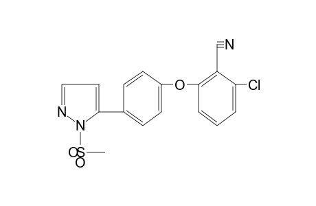 2-chloro-6-{p-[1-(methylsulfonyl)pyrazol-5-yl]phenoxy}benzonitrile