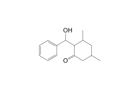 2-[(1-phenyl-1-hydroxy)methyl]-3,5-dimethylcyclohexanone