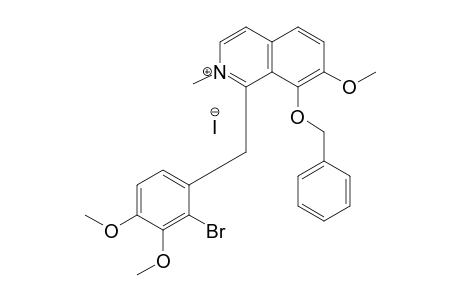 8-Benzyloxy-1-(2'-bromo-3',4'-dimethoxybenzyl)-7-methoxy-N-methylisoquinolinium iodide