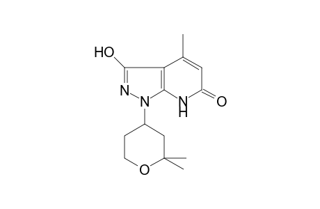 1-(2,2-Dimethyltetrahydro-2H-pyran-4-yl)-3-hydroxy-4-methyl-1,7-dihydro-6H-pyrazolo[3,4-b]pyridin-6-one