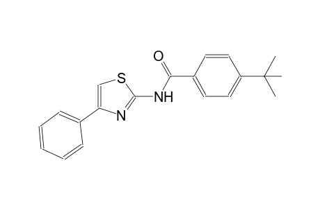 4-tert-butyl-N-(4-phenyl-1,3-thiazol-2-yl)benzamide