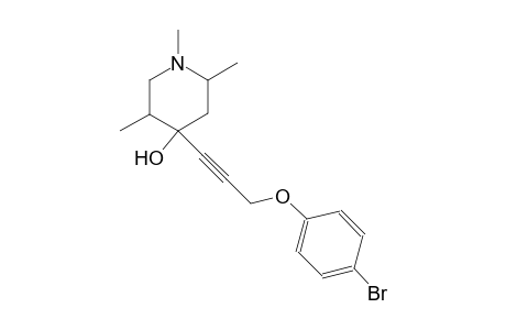 4-[3-(4-bromophenoxy)-1-propynyl]-1,2,5-trimethyl-4-piperidinol