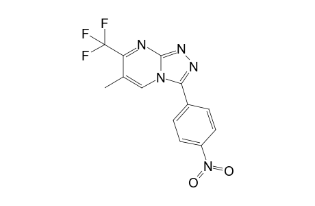 3-(4-nitro-phenyl)-7-trifluoromethyl-6-methyl[1,2,4]triazolo[4,3-a]pyrimidine