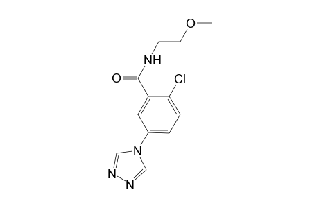 Benzamide, 2-chloro-N-(2-methoxyethyl)-5-(4H-1,2,4-triazol-4-yl)-