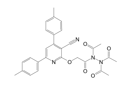 N,N',N'-triacetyl-2-([3-cyano-4,6-di-p-tolylpyridin-2-yl]oxy)acetohydrazide