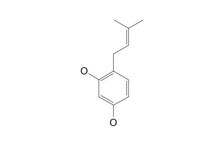 1,3-DIHYDROXY-4-(3-METHYL-2-BUTEN-1-YL)-BENZENE