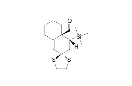 TRANS-6-(OXOMETHYL)-5-(TRIMETHYLSILYL)-BICYCLO-[4.4.0]-DEC-1-EN-3-ONE-3-(ETHYLENEDITHIOACETALE)