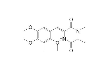 (3Z)-1,6-dimethyl-3-(2,4,5-trimethoxy-3-methyl-benzylidene)piperazine-2,5-quinone