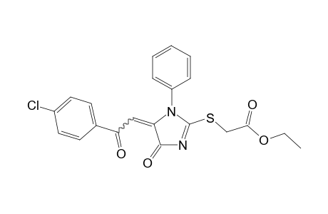 Ethyl (E,Z)-2-((5-(2-(4-chlorophenyl)-2-oxoethylidene)-4-oxo-1-phenyl-4,5-dihydro-1H-imidazol-2-yl)thio)acetate