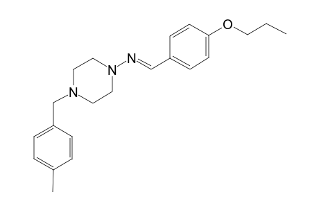 4-(4-methylbenzyl)-N-[(E)-(4-propoxyphenyl)methylidene]-1-piperazinamine