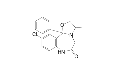 10-chloro-3-methyl-11b-phenyl-2,3,5,11b-tetrahydrooxazolo[3,2-b][1,4]benzodiazepin-6(7H)-one