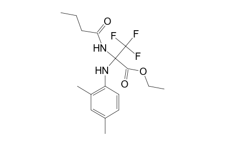 Ethyl 2-butyramido-3,3,3-trifluoro-2-(2,4-xylidino)propionate