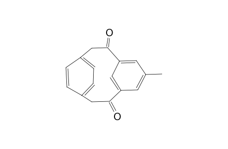 6-Methyltricyclo[9.2.2.1(4,8)]hexadeca-1(13),4(16),5,7,11,14-hexaene-3,9-dione