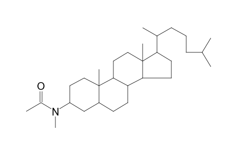 N-Acetyl-N-methyl-3-aminocholestane ( 3 .beta.)