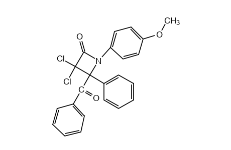 4-benzoyl-3,3-dichloro-1-(p-methoxyphenyl)-4-phenyl-2-azetidinone