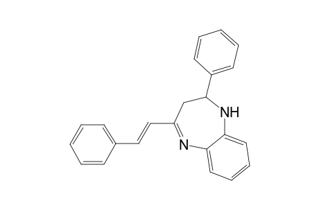 2-Phenyl-4-[(E)-2-phenylethenyl]-2,3-dihydro-1H-1,5-benzodiazepine