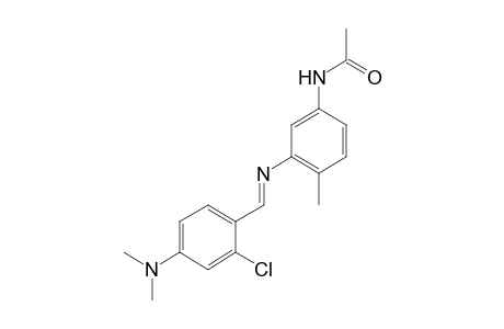 3'-{[2-CHLORO-4-(DIMETHYLAMINO)BENZYLIDENE]AMINO}-p-ACETOTOLUIDIDE