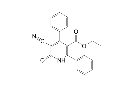 5-cyano-1,6-dihydro-2,4-diphenyl-6-oxonicotinic acid, ethyl ester