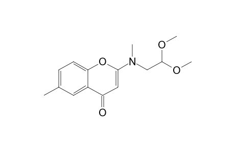 2-(2,2-Dimethoxy-N-methylethylamino)-6-methyl-4H-1-benzopyran-4-one