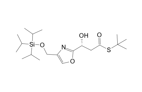 S-tert-Butyl 3-Hydroxy-3-{4-[(triisopropylsiloxy)methyl]oxazol-2-yl]}propanethioate