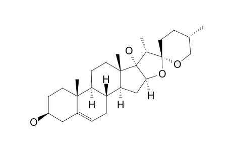 PENNOGENIN=(25R)-5-SPIROSTEN-3-BETA,17-ALPHA-DIOL