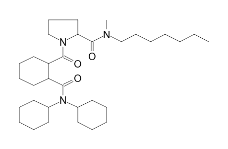 1-((2-[(Dicyclohexylamino)carbonyl]cyclohexyl)carbonyl)-n-heptyl-N-methyl-2-pyrrolidinecarboxamide