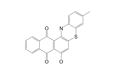 7-Hydroxy-3-methyl-14H-5-thia-14-aza-pentaphene-8,13-dione