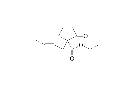 Cyclopentanecarboxylic acid, 1-(2-butenyl)-2-oxo-, ethyl ester, (E)-