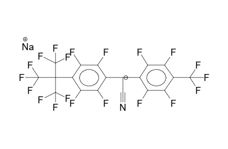 SODIUM (4-NONAFLUORO-TERT-BUTYLTETRAFLUOROPHENYL)(4'-TRIFLUOROMETHYLTETRAFLUOROPHENYL)CYANOMETHANATE