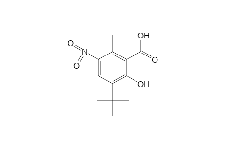 3-tert-butyl-6-methyl-5-nitrosalicylic acid