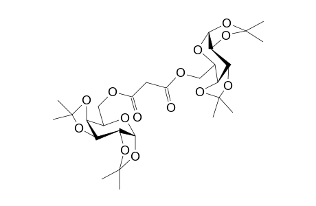 bis-(1,2:3,4)-di-o-Isopropylidene-.alpha.-D-galactopyranosyl) malonate