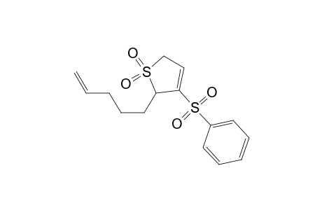 2-Pent-4-enyl-3-(phenylsulfonyl)-2,5-dihydrothiophene 1,1-dioxide