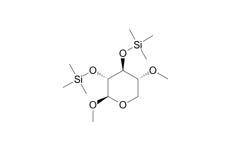 Methyl-4-O-methyl-2,3-bis-O-trimethylsilyl.beta.-D-xylopyranosid