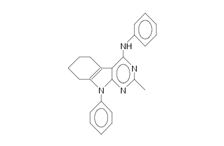 N,9-Diphenyl-2-methyl-5,6,7,8-tetrahydro-9H-pyrimido(4,5-B)indol-4-amine