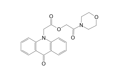 10-acridineacetic acid, 9,10-dihydro-9-oxo-, 2-(4-morpholinyl)-2-oxoethyl ester