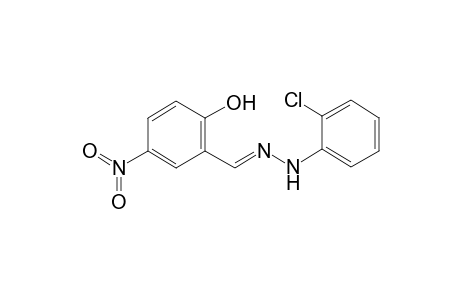 Benzaldehyde, 2-hydroxy-5-nitro-, 2-chlorophenylhydrazone