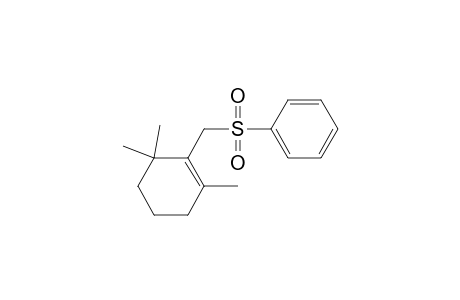 (2,6,6-Trimethylcyclohex-1-enylmethanesulfonyl)benzene