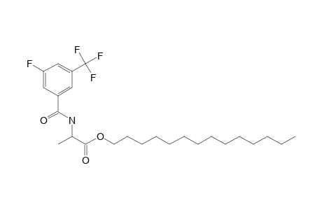 D-Alanine, N-(3-fluoro-5-trifluoromethylbenzoyl)-, tetradecyl ester