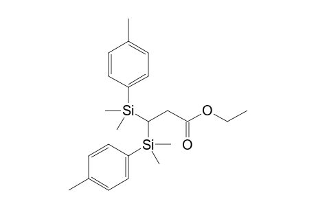 Ethyl 3,3-Bis-dimethyl(4-methylphenyl)silylpropionate