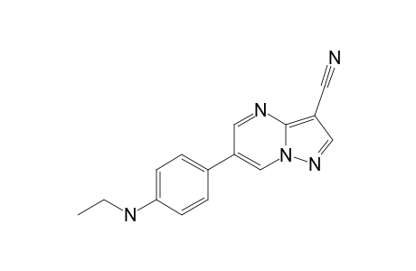 3-CYANO-6-[4-(N-ETHYL)-AMINOPHENYL]-PYRAZOLO-[1,5-A]-PYRIMIDINE