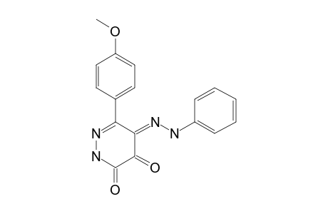 Pyridazine-3,4,5-trione, 2,3,4,5-tetrahydro-6-(4-methoxyphenyl)-, 5-phenylhydrazone