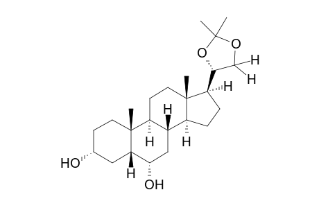 20Beta,21-(isopropylidenedioxy)-5beta-pregnane-3alpha,6alpha-diol