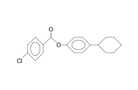 p-chlorobenzoic acid, p-cyclohexylphenyl ester