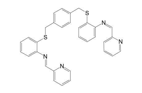 1,4-Bis[2'-(pyridin-2-ylmethylideneimino)phenylsulfanylmethyl]benzene