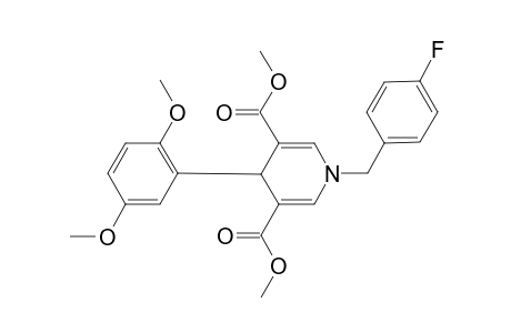 4-(2,5-dimethoxyphenyl)-1-(4-fluorobenzyl)-4H-pyridine-3,5-dicarboxylic acid dimethyl ester