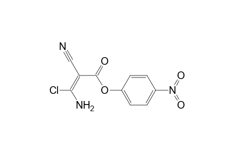 (E)-3-amino-3-chloro-2-cyano-acrylic acid (4-nitrophenyl) ester